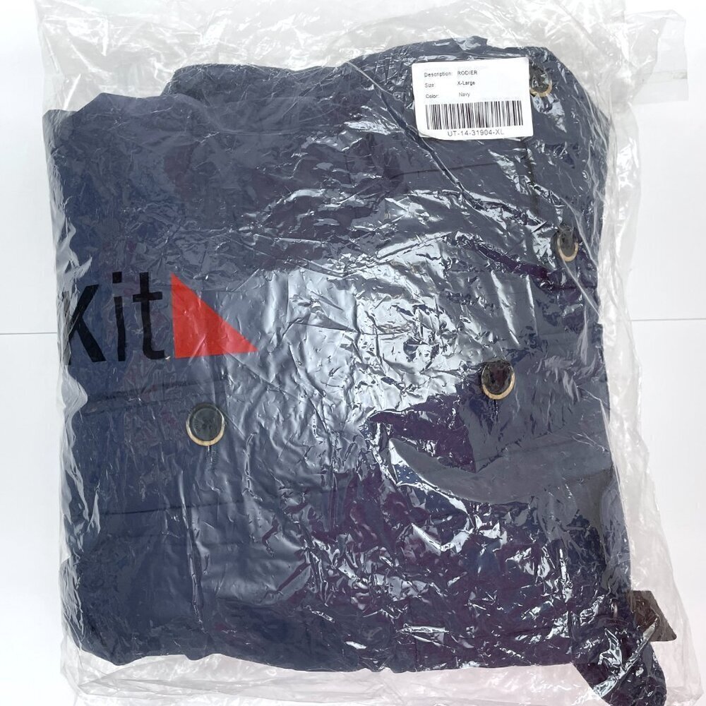 NEW UNTUCKit Men's Jacket Navy Blue Rodier Coat Lightweight Nylon size XL - Picture 9 of 11